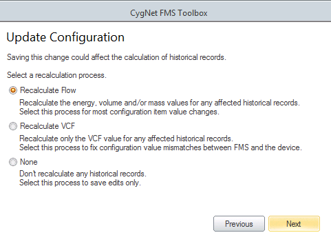 Update Configuration